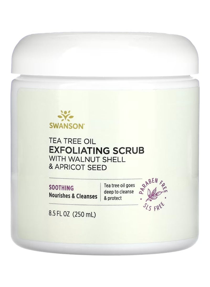 سوانسون، مقشر زيت شجرة الشاي مع قشر الجوز وبذور المشمش، 8.5 أونصة سائلة (250 مل)