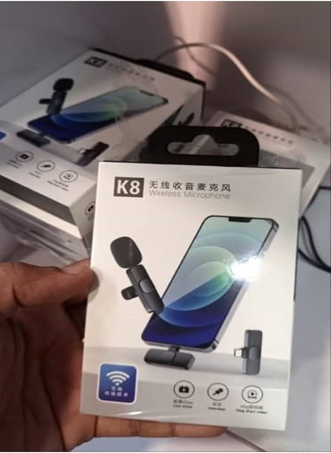 Generic Wireless mic  supports iPhone models K8  - Image 4