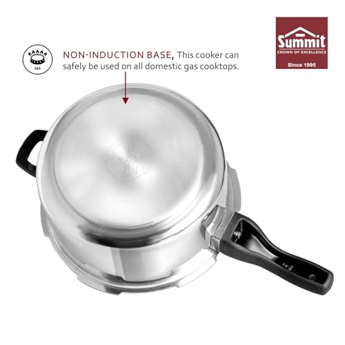 Summit Outer Lid 7.5 Litre Supreme Aluminium Pressure Cooker |Non Induction Base| - Image 3