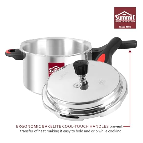 Summit Outer Lid 7.5 Litre Supreme Aluminium Pressure Cooker |Non Induction Base| - Image 5