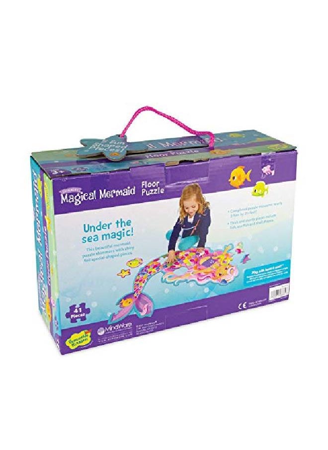 Peaceable Kingdom - Shimmery Magical Mermaid Floor Puzzle - Image 1