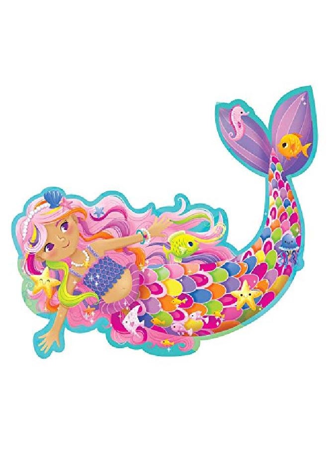 Peaceable Kingdom - Shimmery Magical Mermaid Floor Puzzle - Image 1