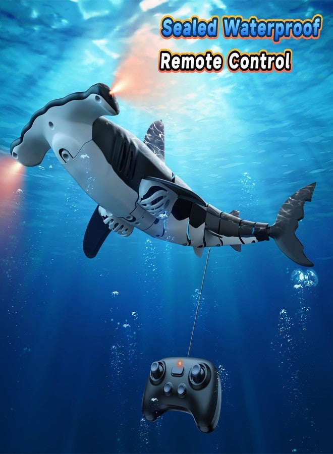 fygurso Remote Control Shark Toys High Simulation,Water Toys for Kids, High Simulation Shark for Pool & Bath, Ideal Gifts for Boys Ages 6+ (Gray) - Image 3