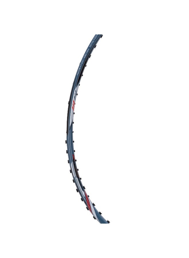 لي-نينج هاندرد Cult 79 خفيف الوزن ألياف الكربون مضرب تنس ريشة مشدود with Full Racket Cover Navy/Light Gold - تصميم خفيف عالي الأداء للعب الاحترافي - Image 4