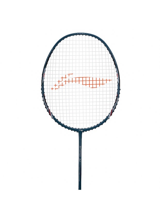 لي-نينج هاندرد Cult 79 خفيف الوزن ألياف الكربون مضرب تنس ريشة مشدود with Full Racket Cover Navy/Light Gold - تصميم خفيف عالي الأداء للعب الاحترافي - Image 2