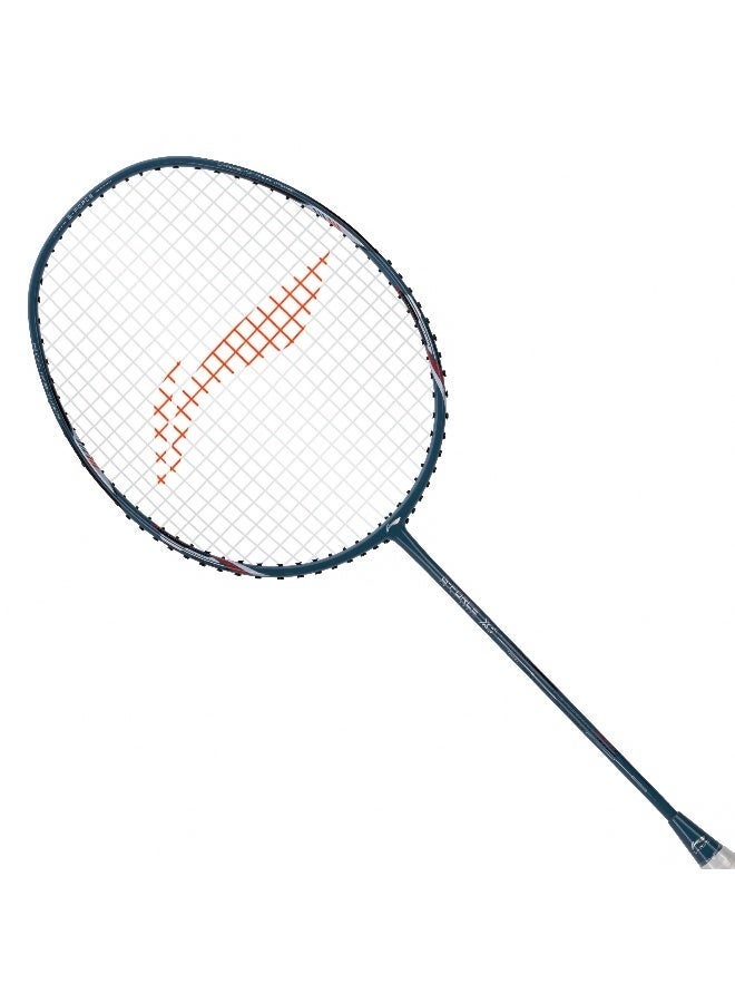 Li-Ning Li_Ning G-Force X5 Carbon Fibre Badminton Racket Strung Badminton Racket with Free Full Cover(82 Grams, 28 Lbs) (Cool Grey/White) - Premium Badminton Racquets for Performance, Durability and Everyday Use - Image 1