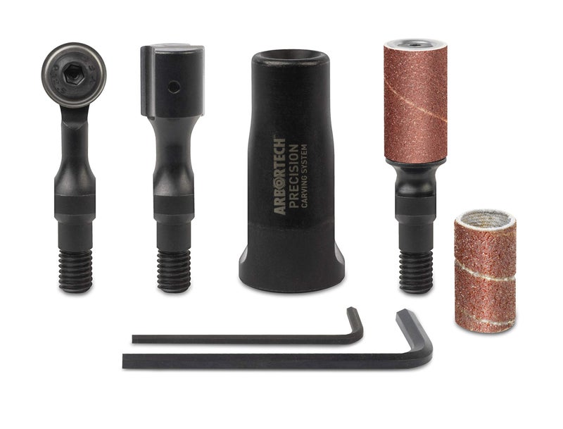 Arbortech Precision Carving System - 3 Piece Precision Power Carving Attachment Set for Woodworkers Featuring Mini Ball Gouge - PCS.FG.1000.20 - Image 1