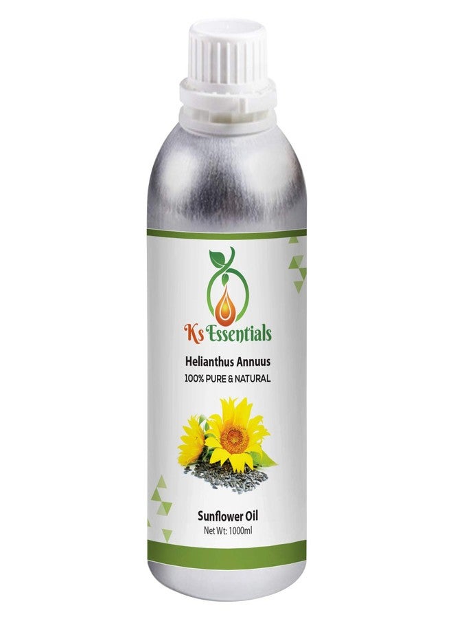 Ks Essentials زيت دوار الشمس النقي 100% من كي إس إسينشالز (Helianthus Annuus) 1000 مل - Image 2