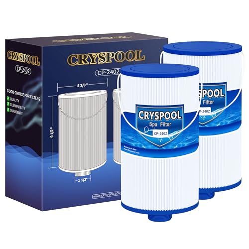 Cryspool® 2402 Filter Compatible with Watkins 303279(not 303263), FC-2402, Free Flow and Lifesmart Hot Tub Filter, 1 1/2" Finer Thread Spa Filter Cartridge, 2 Pack - Image 1