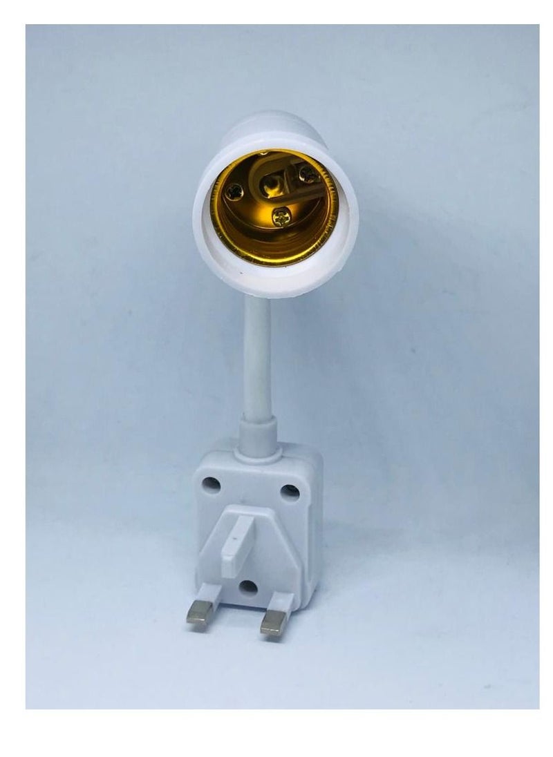 Phone Planet Plug in Light Socket Adapter with On/Off Switch, flexible neck Extension Lamp Bulb Holder Converter for night light Bedside lamp wall lamp bases  - Image 1