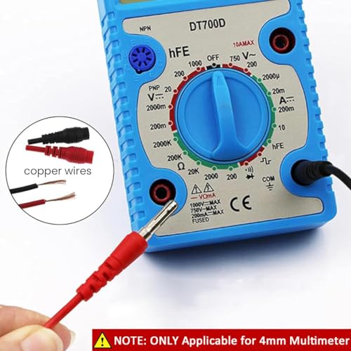 Serplex® 16-in-1 Multimeter Test Leads Kit for 4mm Multimeter, Insulated Jumper Wires Silicone Jumper Wires with Alligator Clips, Testing Power Probes, Banana Plug for Electronics, Circuit Connection - Image 4