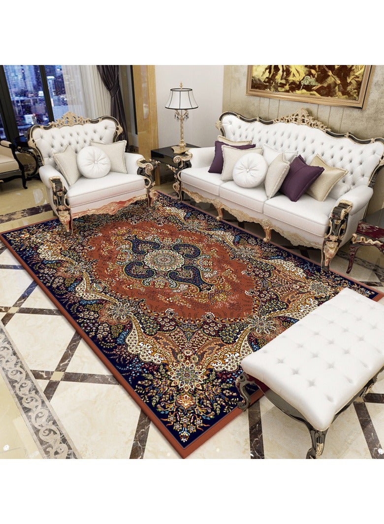 Loquat سجادة من ألياف البوليستر قابلة للغسيل في الغسالة بتصميم كلاسيكي - Image 1