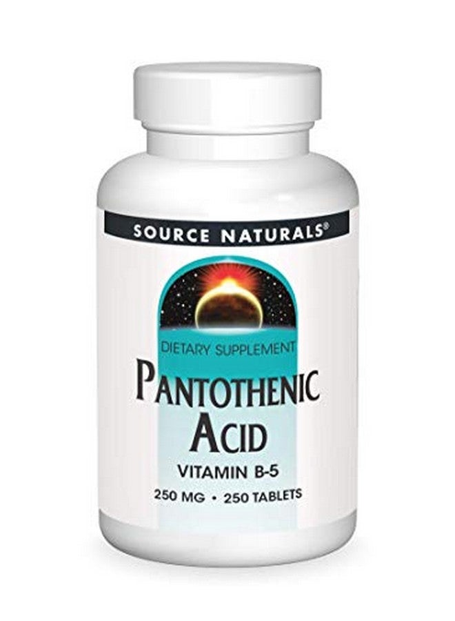 Source Naturals Pantothenic Acid 250 Mg Vitamin B 5 Dietary Supplement 250 Tablets - Image 1