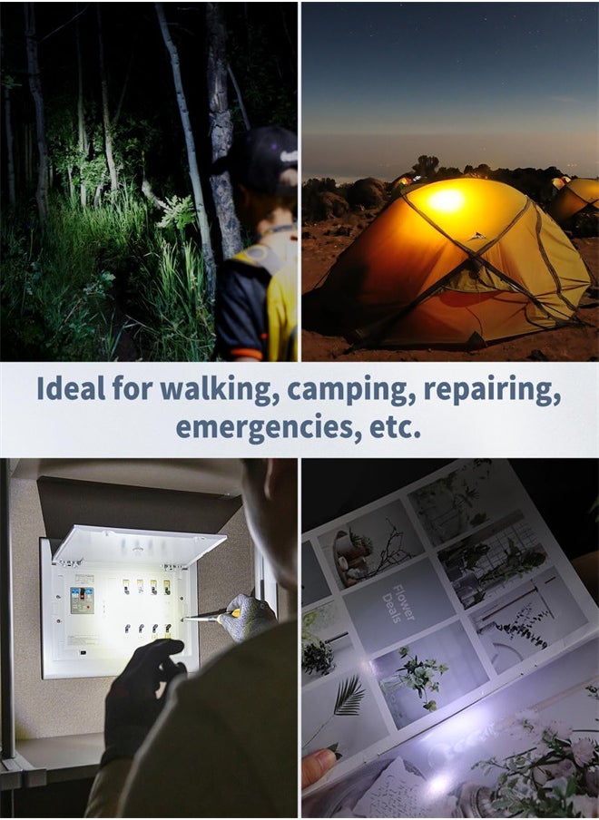 Excefore EXCEFORE, 5 Pack LED Flashlight Keychain, Mini Keychain Light 14 Lumen Portable Ultra Bright, Battery Powered Key Ring Torch for Outdoor Camping Hiking and Emergency Lighting  - Image 4