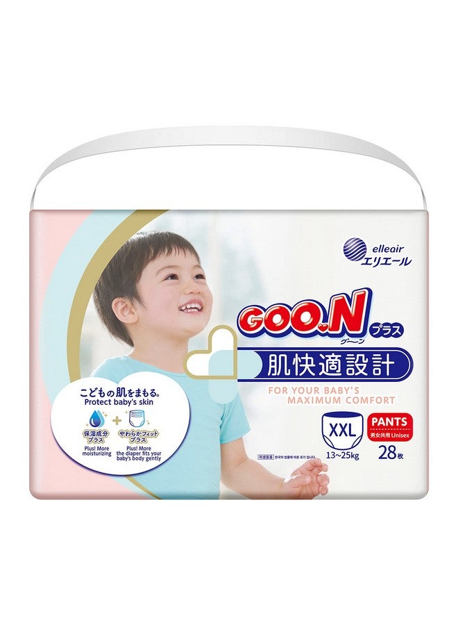 Goon GOO.N Plus+ Pants XXL Size (up to 55 lb) Unisex 28 Count Japanese Pull-up Skin Comfortable Design, Made in Japan - Image 1