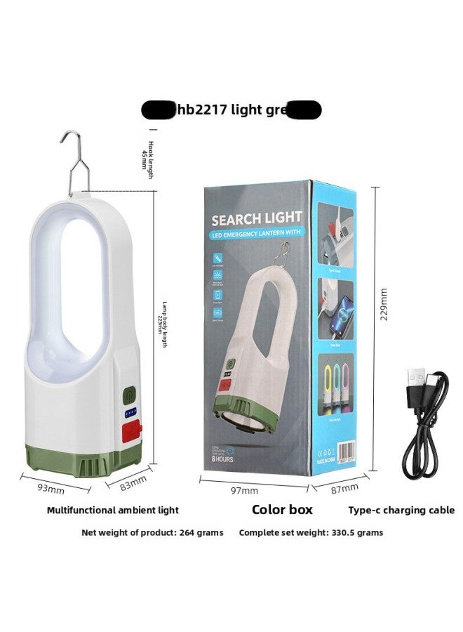 Outdoor Camping Light Seven-color Atmosphere Light Multi-function USB Charging Portable Portable Portable Portable Lamp Mobile Phone Emergency Charging