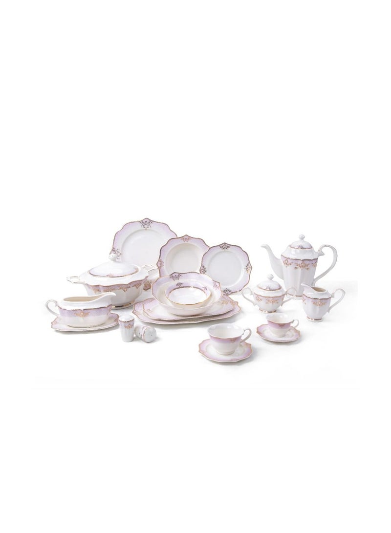 روزا باي فتحي محمود طقم سفرة 62 قطعة صن رايز دريم 8010#5