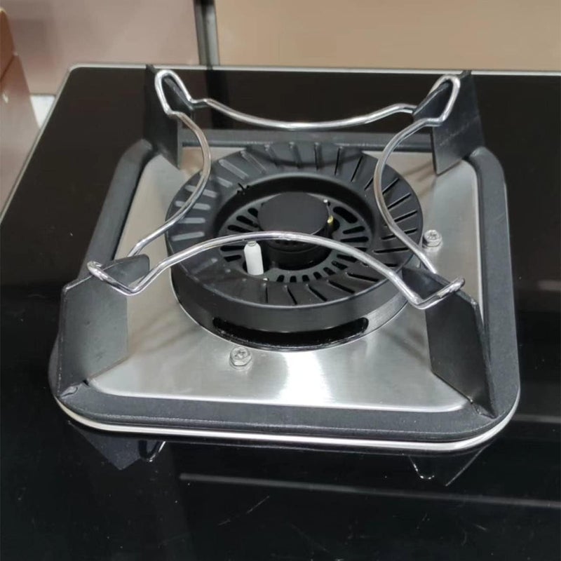 ديروفان حلقة موقد غاز من الفولاذ المقاوم للصدأ من ديروفان - حامل مقلاة مقاس 14 × 14 سم لأواني الطهي وأواني الحليب وآلات صنع القهوة - دعامة رف موقد غاز عالمية لسطح موقد المطبخ - Image 4