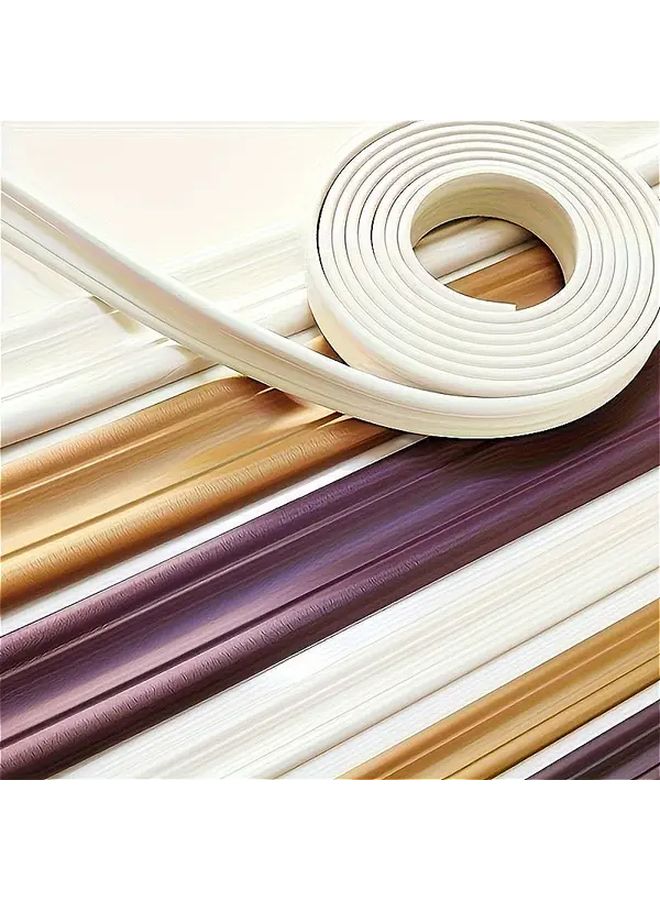 White Textured 1pc Corner Protector Multifunctional Plastic Base Frame Smooth High Gloss Surface Easy Painting Durable Home Decor Suitable For Modern Spaces Corner Protection Painting Aid Contemporary Design Sturdy - Image 1