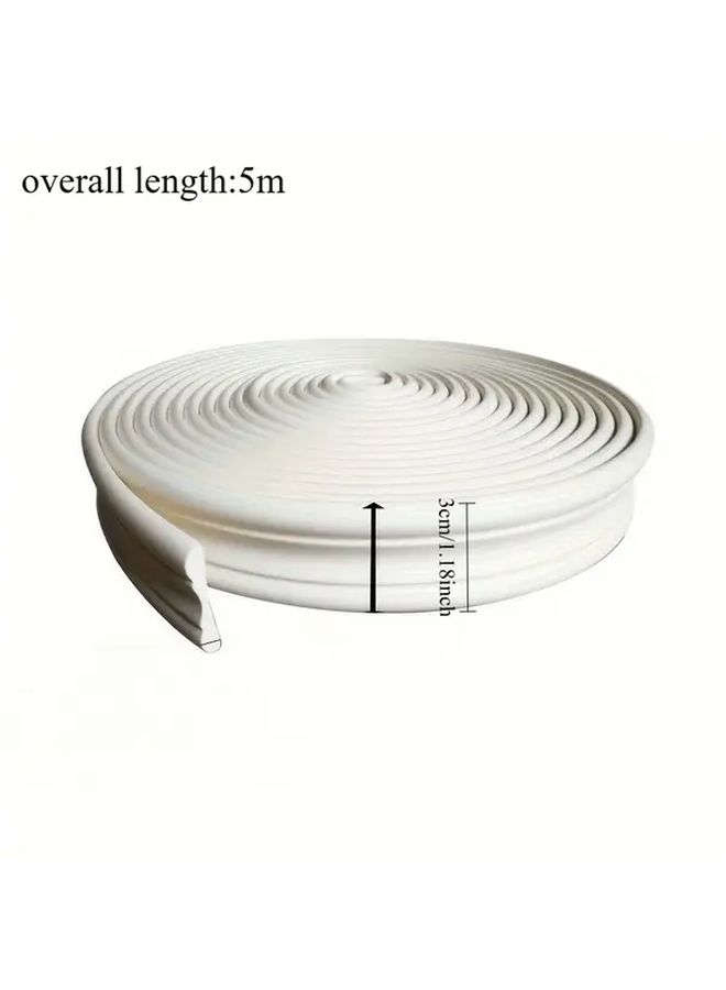White Textured 1pc Corner Protector Multifunctional Plastic Base Frame Smooth High Gloss Surface Easy Painting Durable Home Decor Suitable For Modern Spaces Corner Protection Painting Aid Contemporary Design Sturdy - Image 3