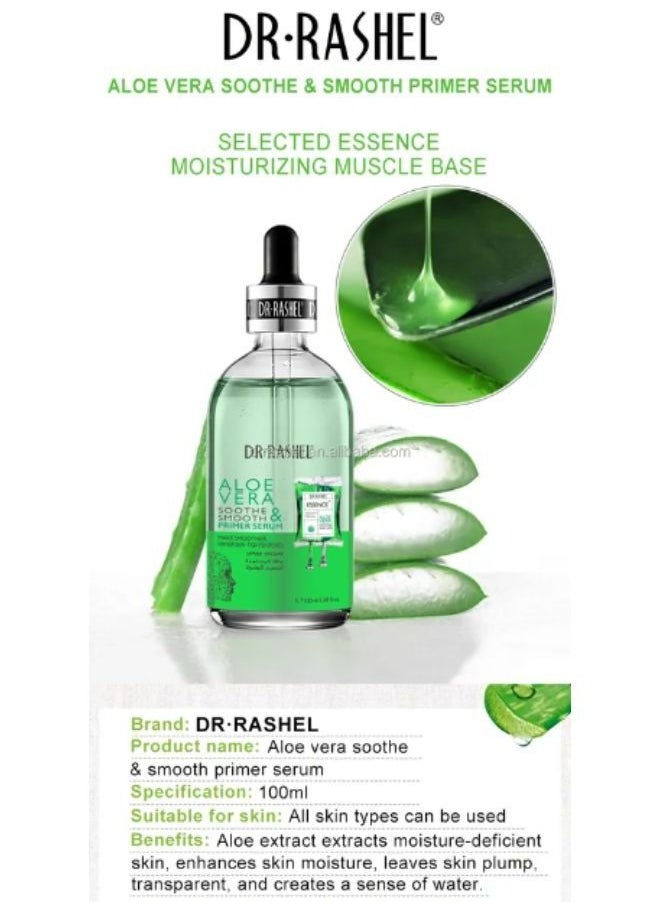 RASHELL - Aloe Vera Soothe & Smooth Primer Serum Multicolour 100ml - Image 1