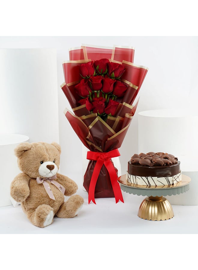 Ferns N Petals Delicious Chocolate Mousse Cake Hamper - Image 1