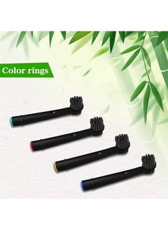 16pcs Bamboo Charcoal Brush Heads for Oral B, Replacement Heads Rotation Type Electric Toothbrush Heads, for Pro Health/Triumph/Advance Power/3D Excel, Black Family Pack
