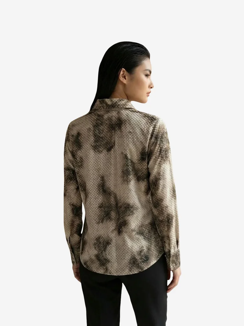My Fashion Multicolor MY FASHION Women’s Abstract Velvet Woven Shirt for Women | Best Price UAE