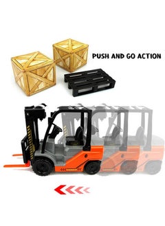 Liberty imports Liberty Imports Toy Forklift Truck with Pallet & Cargo - 1:22 Scale Friction Powered Wheels & Manual Lifting Control - Warehouse Lifting Vehicle for Kids Play  - Image 3