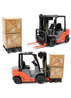 Liberty imports Liberty Imports Toy Forklift Truck with Pallet & Cargo - 1:22 Scale Friction Powered Wheels & Manual Lifting Control - Warehouse Lifting Vehicle for Kids Play  - Image 1