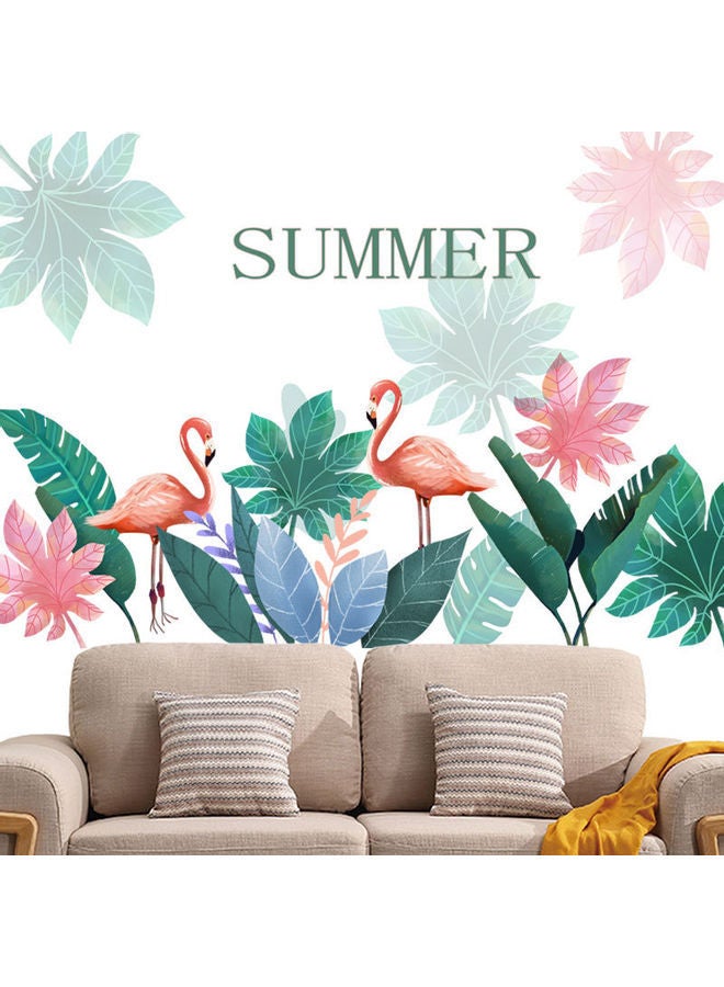 NIBEMINENT Flamingo Wall Sticker Green - Image 2