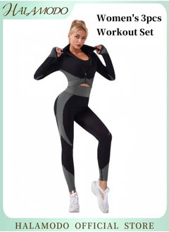 Women's Workout Set of 1pc Crop Top & 1pc Legging & 1pc Stretch Sports Bra Sportswear Gym Workout Outfits Active Wear High Waist Tummy Control Sweatpants Fitness Sports & Running & Yoga - pzsku/Z5E282F38E6AF767EB43AZ/45/_/1732699344/6a926db5-0832-4021-94bd-65b61d4958d2