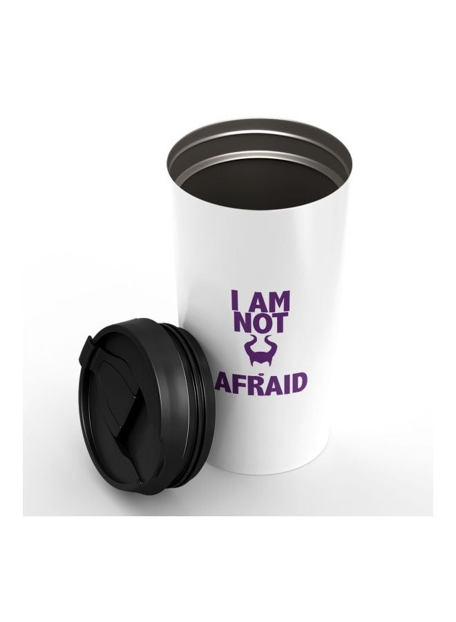 LIT Not Afraid Maleficent Quote Printed Tumbler With Lid - Image 3