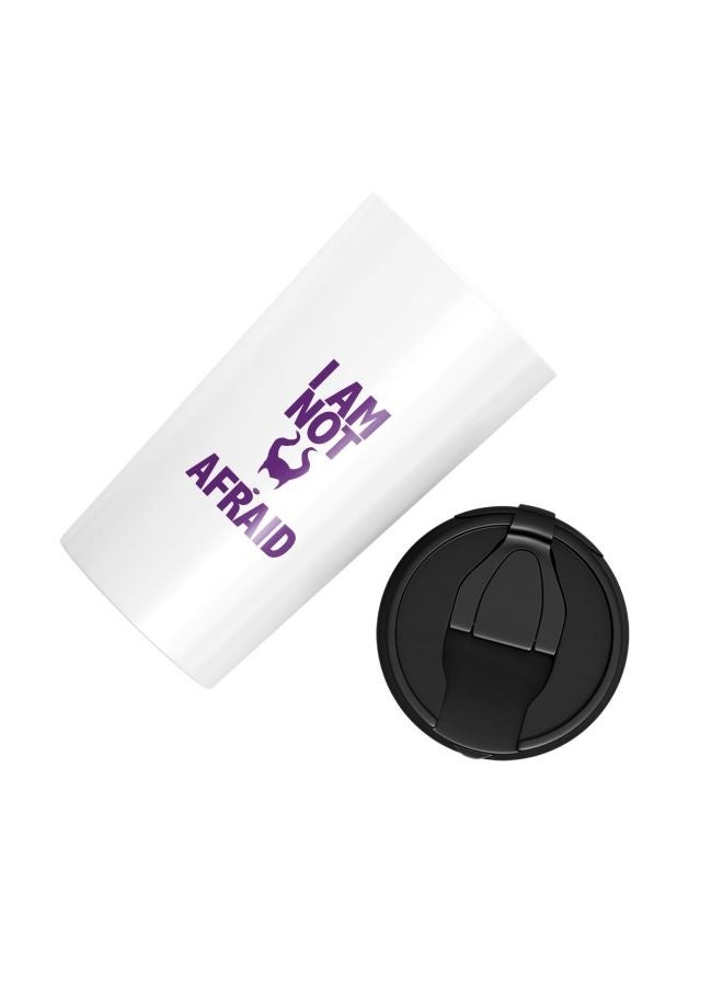 LIT Not Afraid Maleficent Quote Printed Tumbler With Lid - Image 2