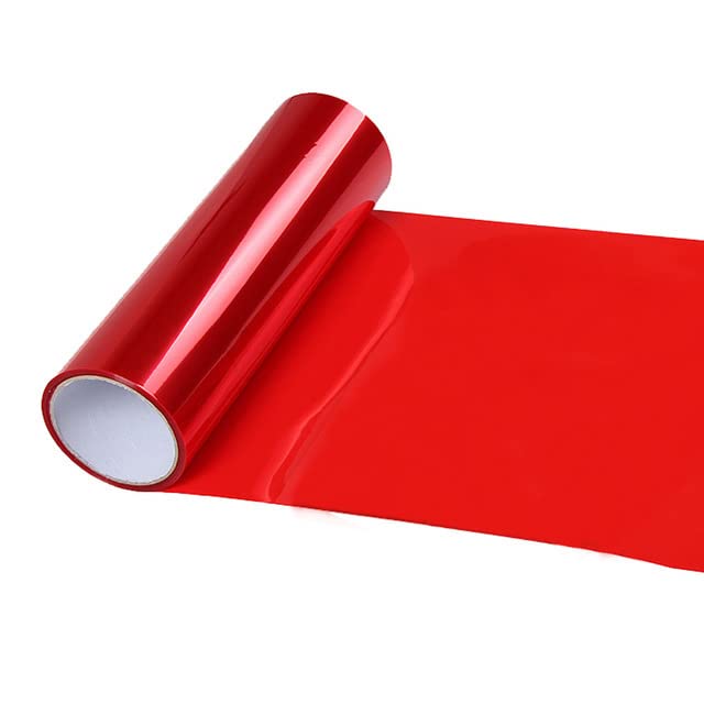 MARLBSTON 12” X 48” Red Tint Vinyl Wrap Film Roll for Car Headlight, Taillight, Fog Lights with Squeegee + Cutter（Red） - Image 2