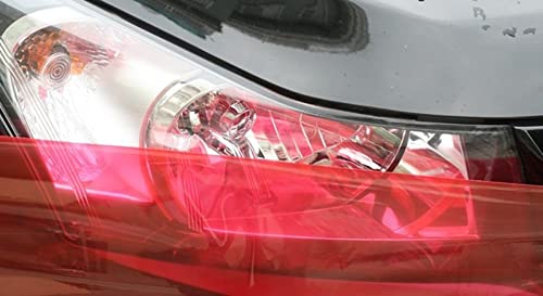 MARLBSTON 12” X 48” Red Tint Vinyl Wrap Film Roll for Car Headlight, Taillight, Fog Lights with Squeegee + Cutter（Red） - Image 3