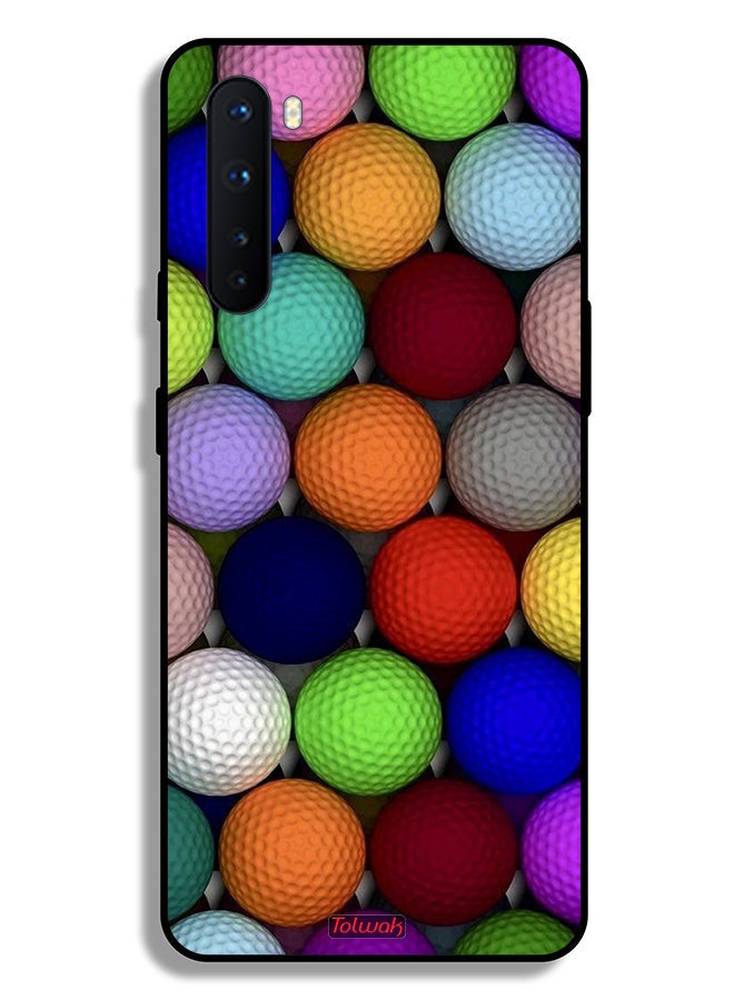 Tolwak OnePlus Nord Protective Case Cover Balls Abstract Art - Image 2