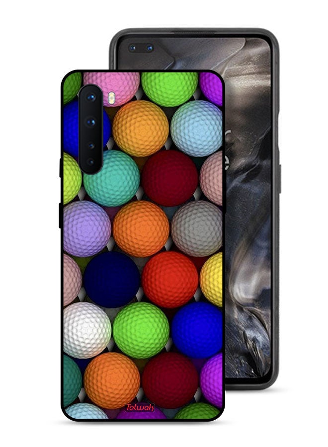 Tolwak OnePlus Nord Protective Case Cover Balls Abstract Art - Image 1