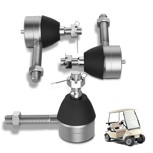Panglong Golf Cart Ball Joint Kit-Club Car DS Tie Rod End Set of 3, Club Car DS Tie Rod End with Grease Fitting Suitable for 1976-2008 Club Car DS Golf Cart, OEM# 7540, 7539 - Image 1