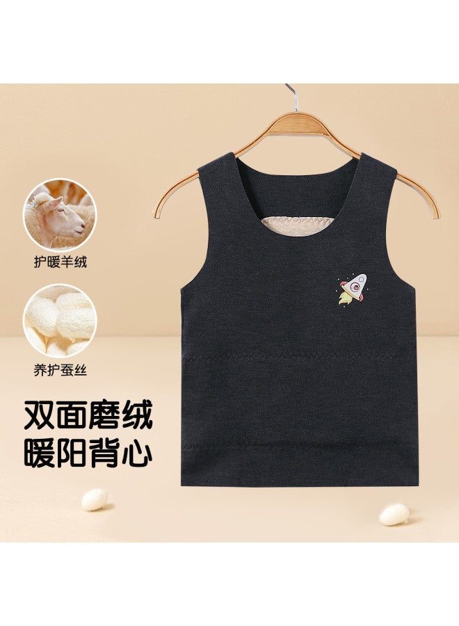 Children's Wear Boys' Autumn And Winter Fashion Versatile Warm Vest Warm Clothing - Image 3