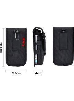 Generic Double Pocket Phone Holster Belt Phone Bag Multi Purpose Tool, Tactical Phone Holster, Tactical Carrying Case Belt Loop Pouch Men’s Waist Pocket for Hiking, Camping, Barbeque, Rescue Essential  - Image 2