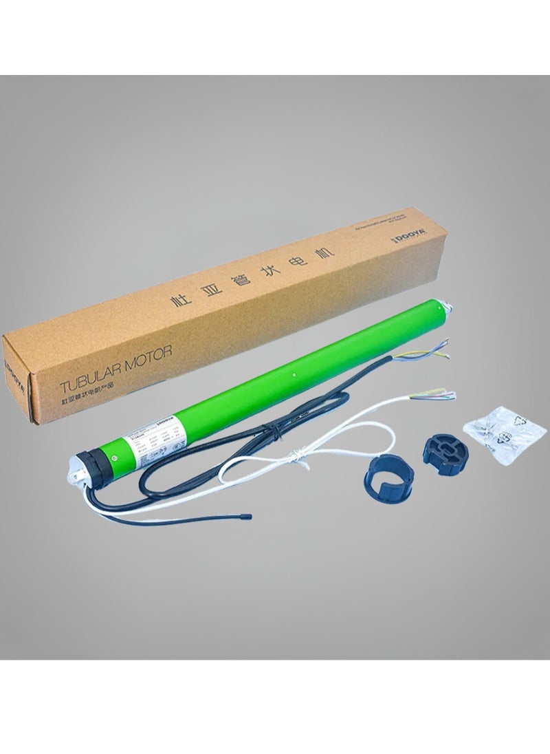 DOOYA DM35EQL/J Electric Tubular Motor for Roller Blinds with Remote – Built-in Receiver, Quiet Operation, and Stall Protection