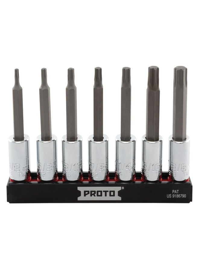 Proto J4990R7SAE 7 Piece 3/8" Drive Advanced Hex Bit Socket Set - SAE - Image 2