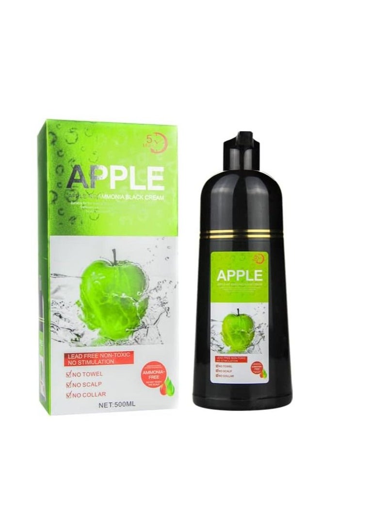 MOKERU Apple Ammoneia Free Black Hair Dye Cream - Image 1