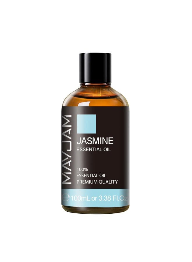 MAYJAM زيت الياسمين العطري مع قطارة زجاجية، زيوت MAYJAM العطرية النقية للناشرات المنزلية، زيت الياسمين لصنع الصابون، صنع الشموع، 3.38FL.OZ - Image 2
