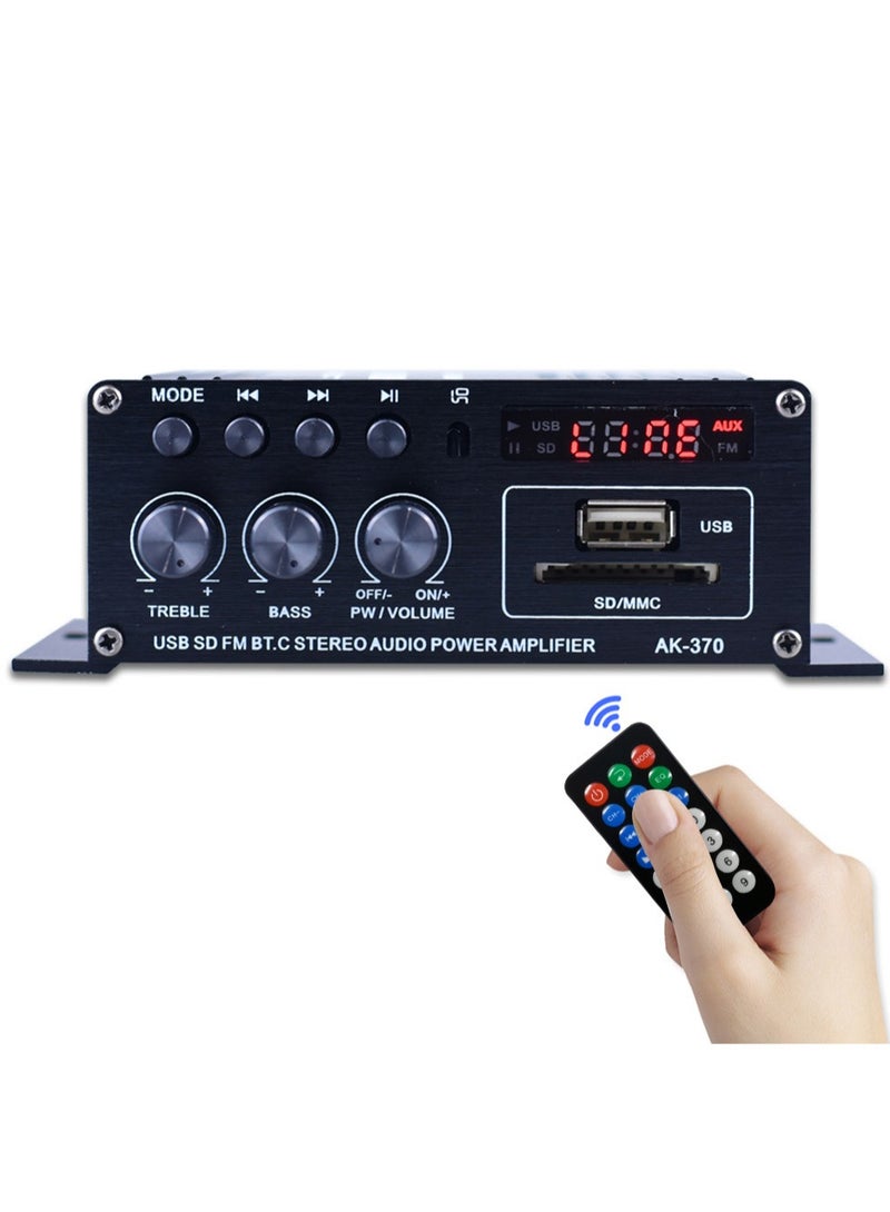 Mini Audio Power Amplifier Portable Sound Amplifier Speaker Amp for Car and Home - Image 1