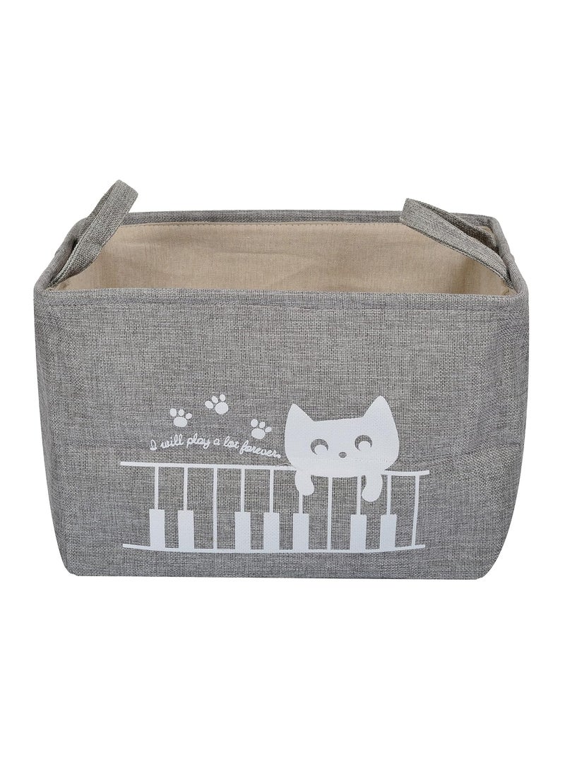 BLEQYS BLEQYS Rectangular Waterproof Laundry Hamper Collapsible Laundry Basket Lids Laundry Bag with Handles for Dirty ClothesToys Grey  - Image 1