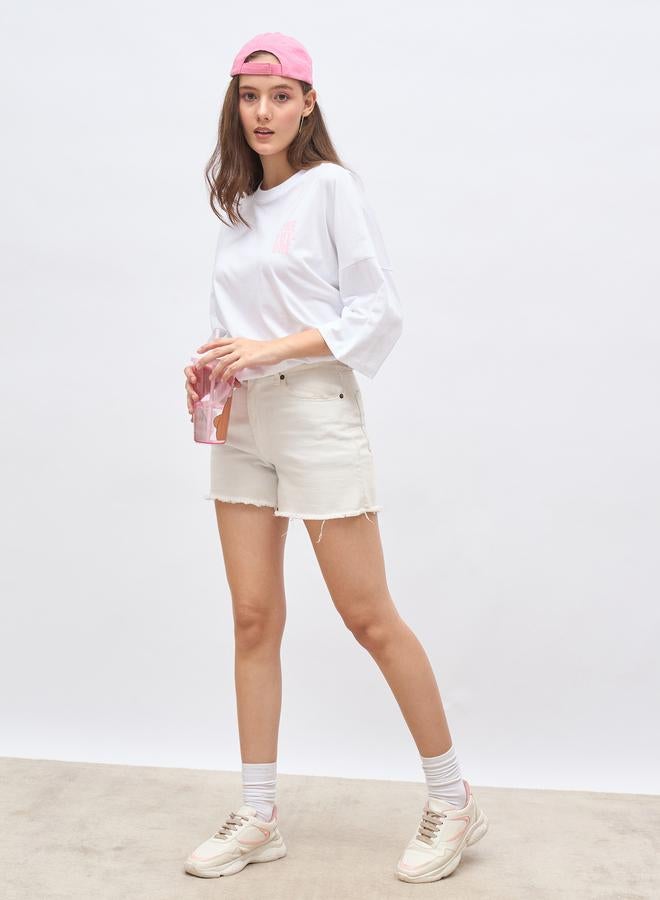 Styli Back Slogan Print Oversized T-Shirt - Image 1