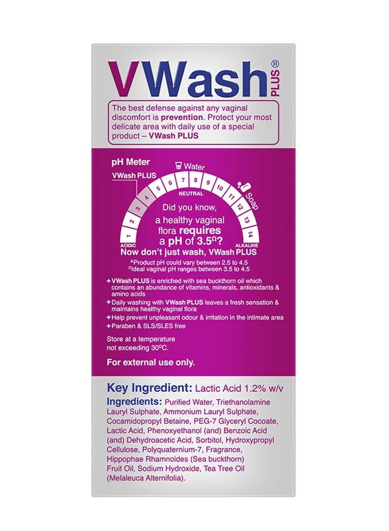 VWash Plus Expert Intimate Hygiene, 100ml, Hygiene Wash for Women, Vaginal Wash, Prevents Itching, Irritation & Dryness, Suitable For All Skin Types - Image 2