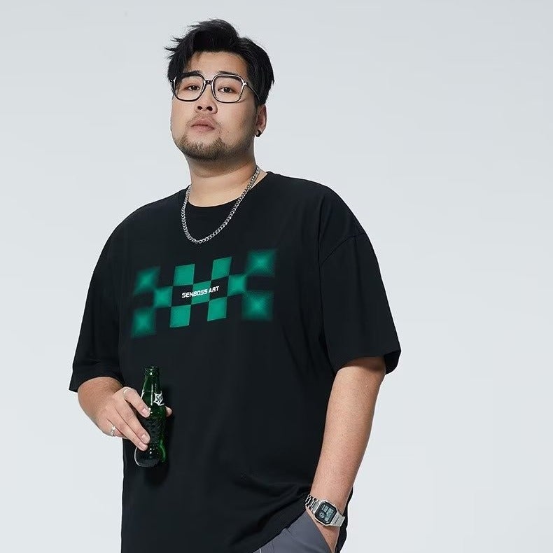Pure Cotton American Retro High Street Short-Sleeved T-Shirt Men'S Fashion Brand Niche Oversize Loose T-Shirt - Image 1